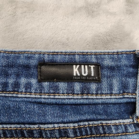 Kut Jeans Womens 2 Blue Catherine Fab Ab Boyfriend Ankle High Rise Stretch Denim - Picture 6 of 16